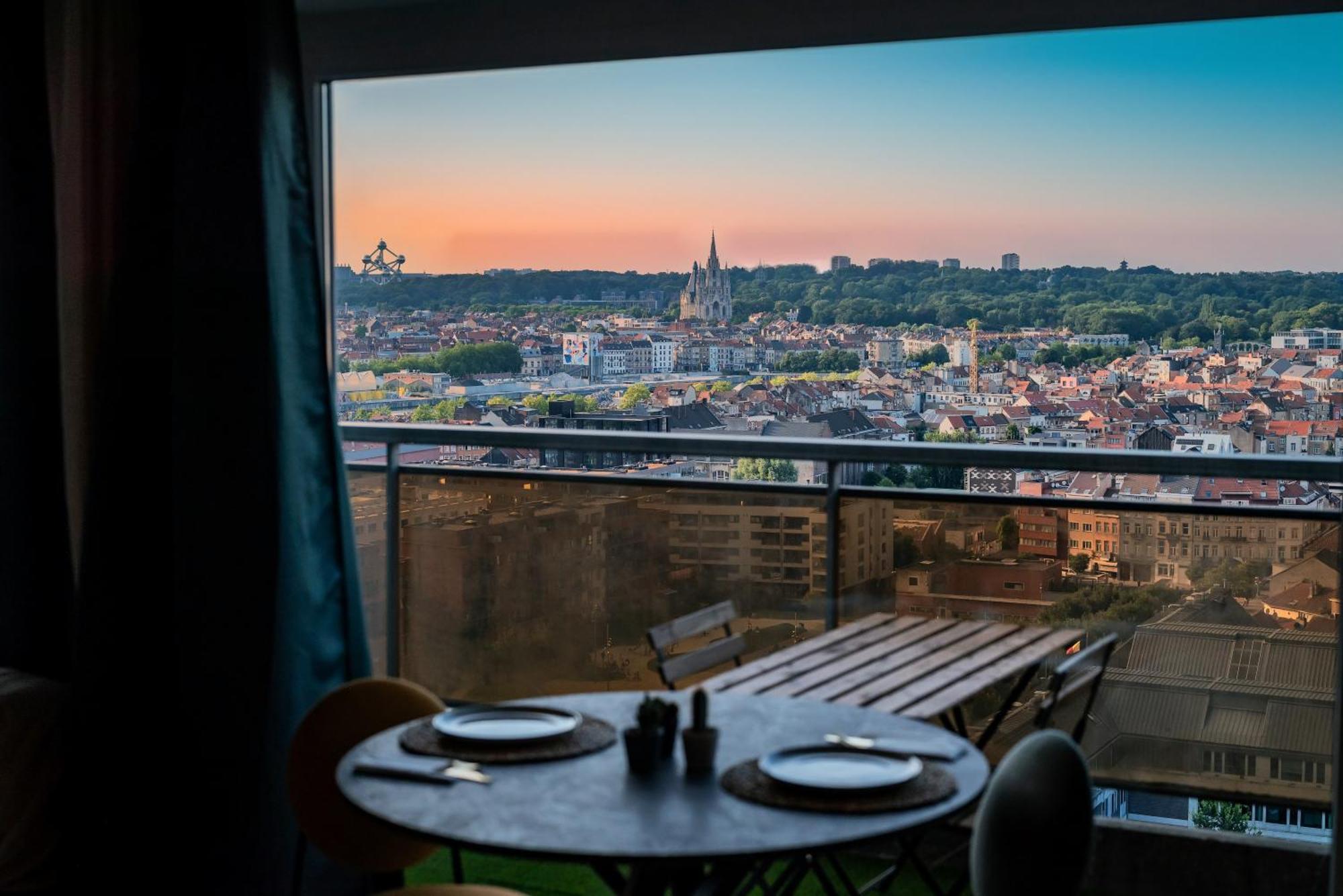 Studio Avec Vue Panoramique Et Parking Gratuit Bruxelas Exterior foto